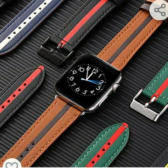 WFEAGL Compatible with Apple Watch Band Brown Coffee 41mm 40mm 38mm Unisex - Picture 4 of 5